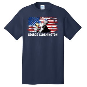 Funny George Sloshington USA American Flag Tall T-Shirt