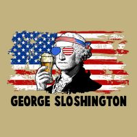 Funny George Sloshington USA American Flag Cooling Performance Crew T-Shirt
