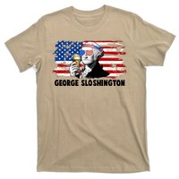 Funny George Sloshington USA American Flag T-Shirt