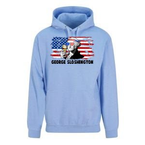 Funny George Sloshington USA American Flag Unisex Surf Hoodie