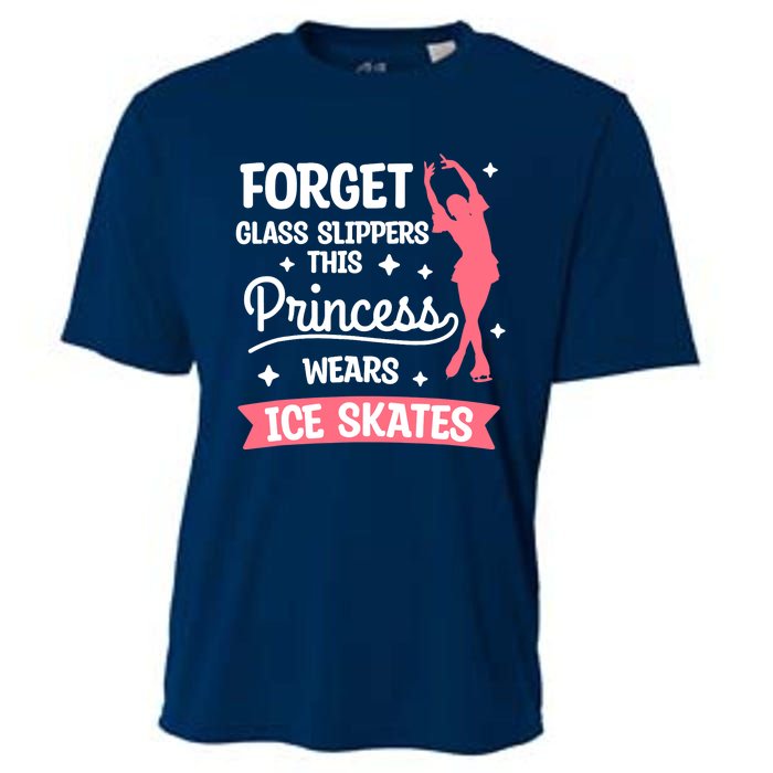 Forget Glass Slippers This Princess Wears Ice Skates Skating Cooling Performance Crew T-Shirt