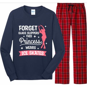 Forget Glass Slippers This Princess Wears Ice Skates Skating Long Sleeve Pajama Set