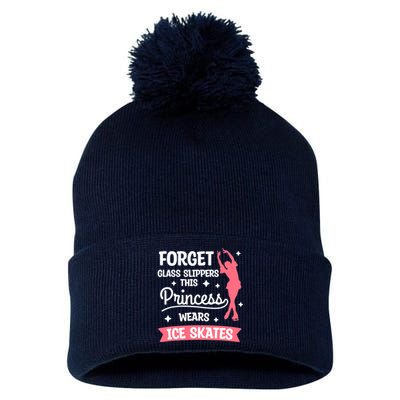 Forget Glass Slippers This Princess Wears Ice Skates Skating Pom Pom 12in Knit Beanie