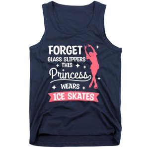 Forget Glass Slippers This Princess Wears Ice Skates Skating Tank Top