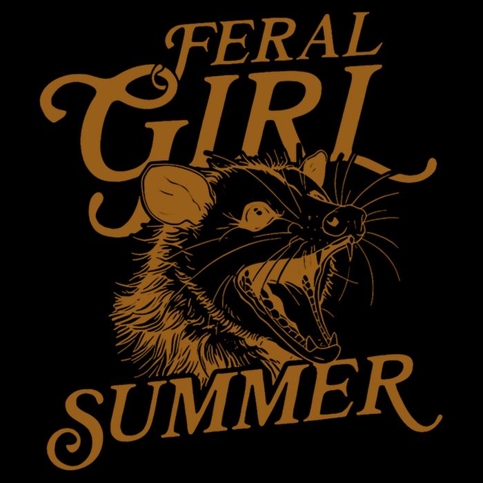 Feral Girl Summer Funny Impact Tech Backpack