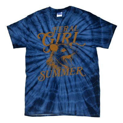 Feral Girl Summer Funny Tie-Dye T-Shirt