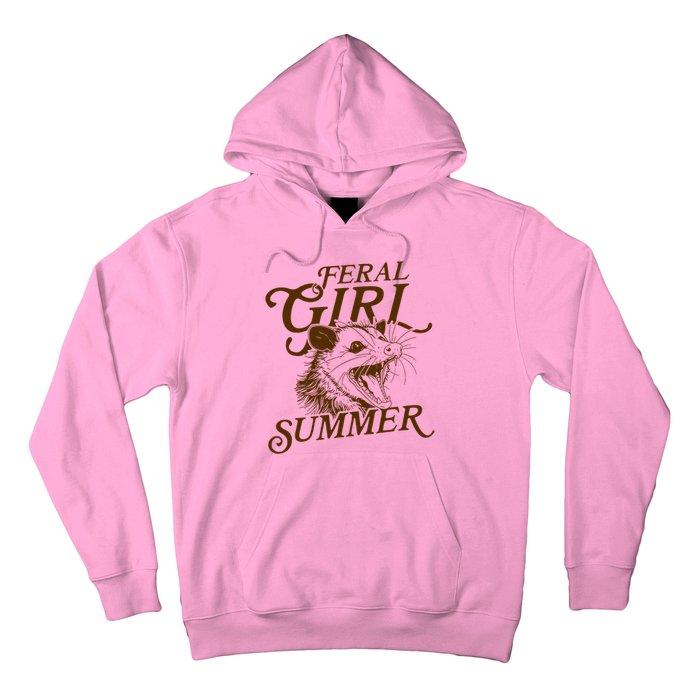 Feral Girl Summer Funny Hoodie