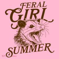 Feral Girl Summer Funny Baby Bodysuit