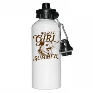 Feral Girl Summer Funny Aluminum Water Bottle