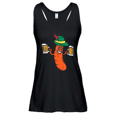 Funny German Sausage Oktoberfest Wurst Bavarian Ladies Essential Flowy Tank