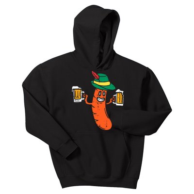 Funny German Sausage Oktoberfest Wurst Bavarian Kids Hoodie