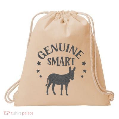 Funny Genuine Smart Ass Donkey Graphic Drawstring Bag