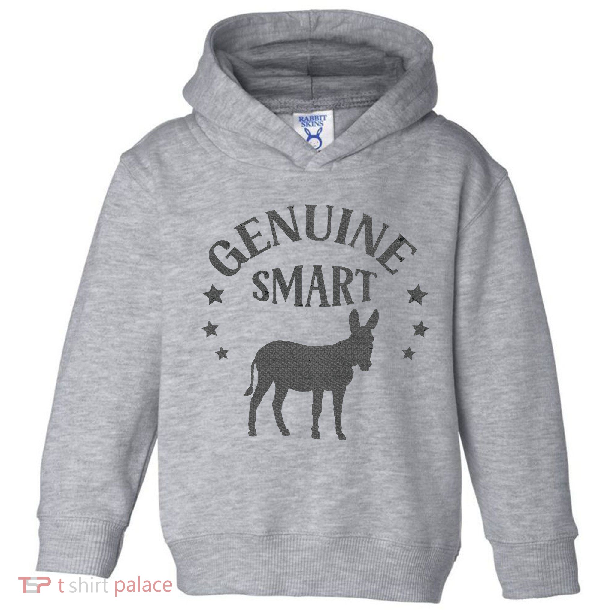 Funny Genuine Smart Ass Donkey Graphic Toddler Hoodie
