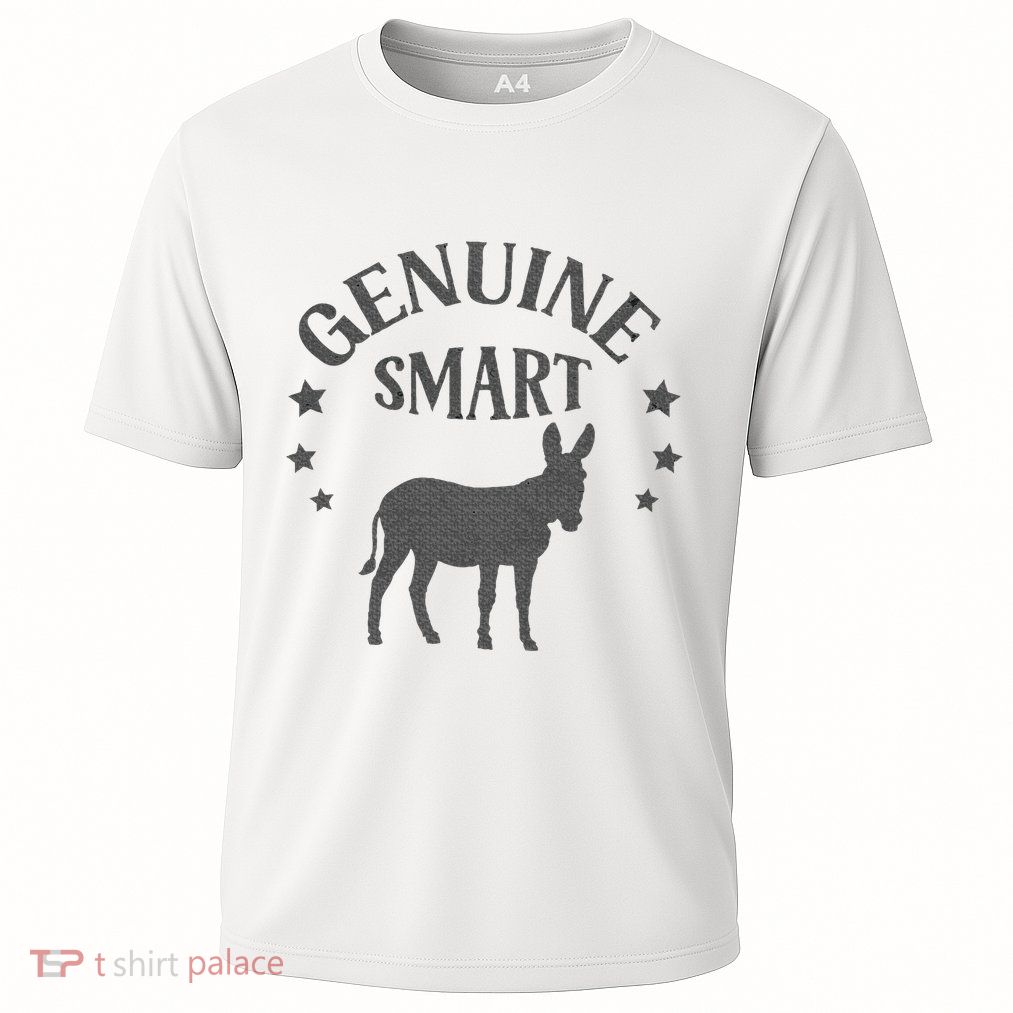 Funny Genuine Smart Ass Donkey Graphic Cooling Performance Crew T-Shirt