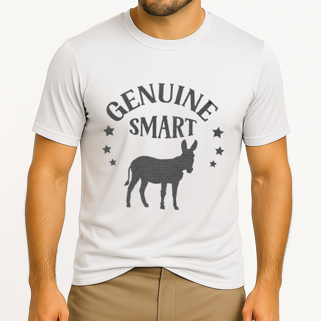 Funny Genuine Smart Ass Donkey Graphic Performance Shirt