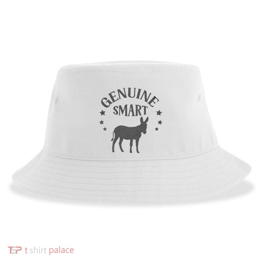 Funny Genuine Smart Ass Donkey Graphic Sustainable Bucket Hat