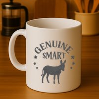 Funny Genuine Smart Ass Donkey Graphic Mug