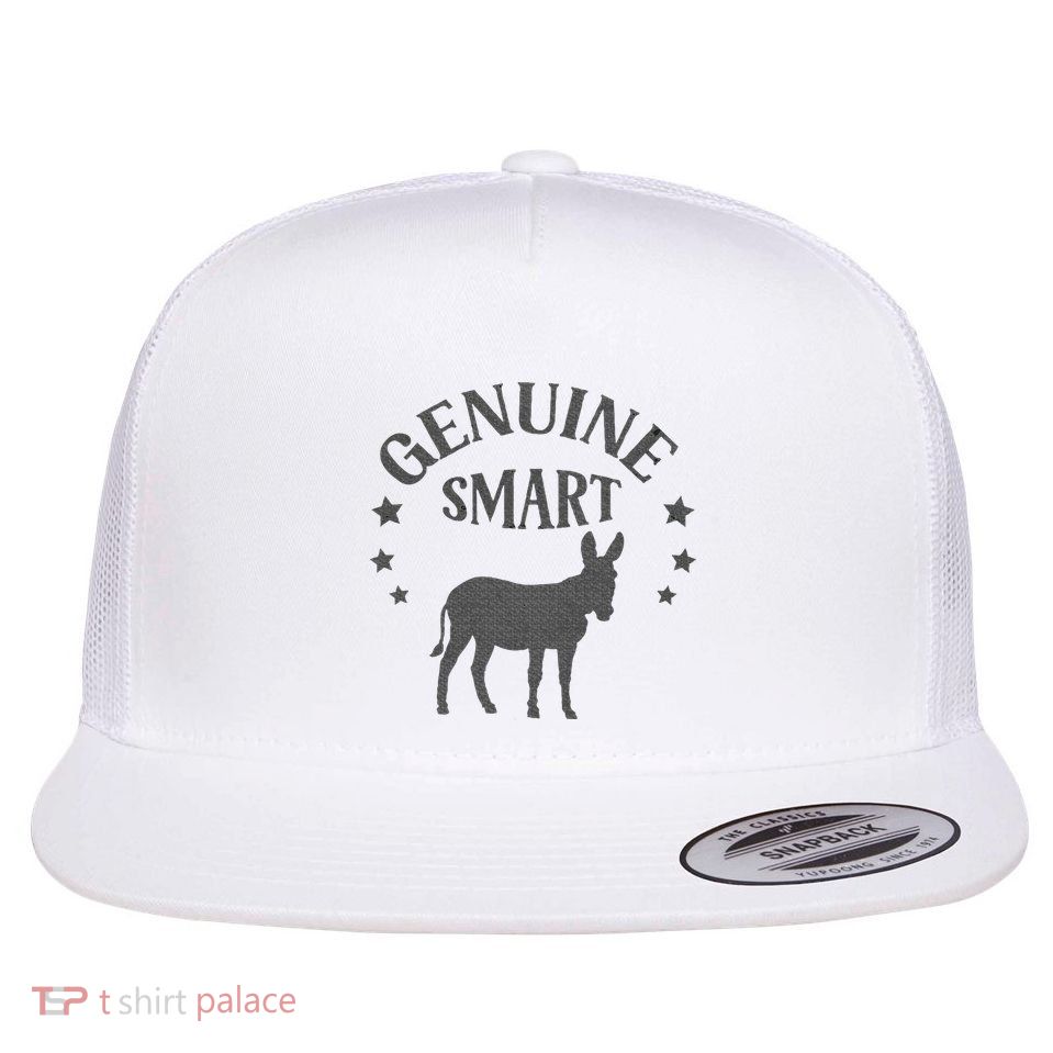 Funny Genuine Smart Ass Donkey Graphic Flatbill Hat