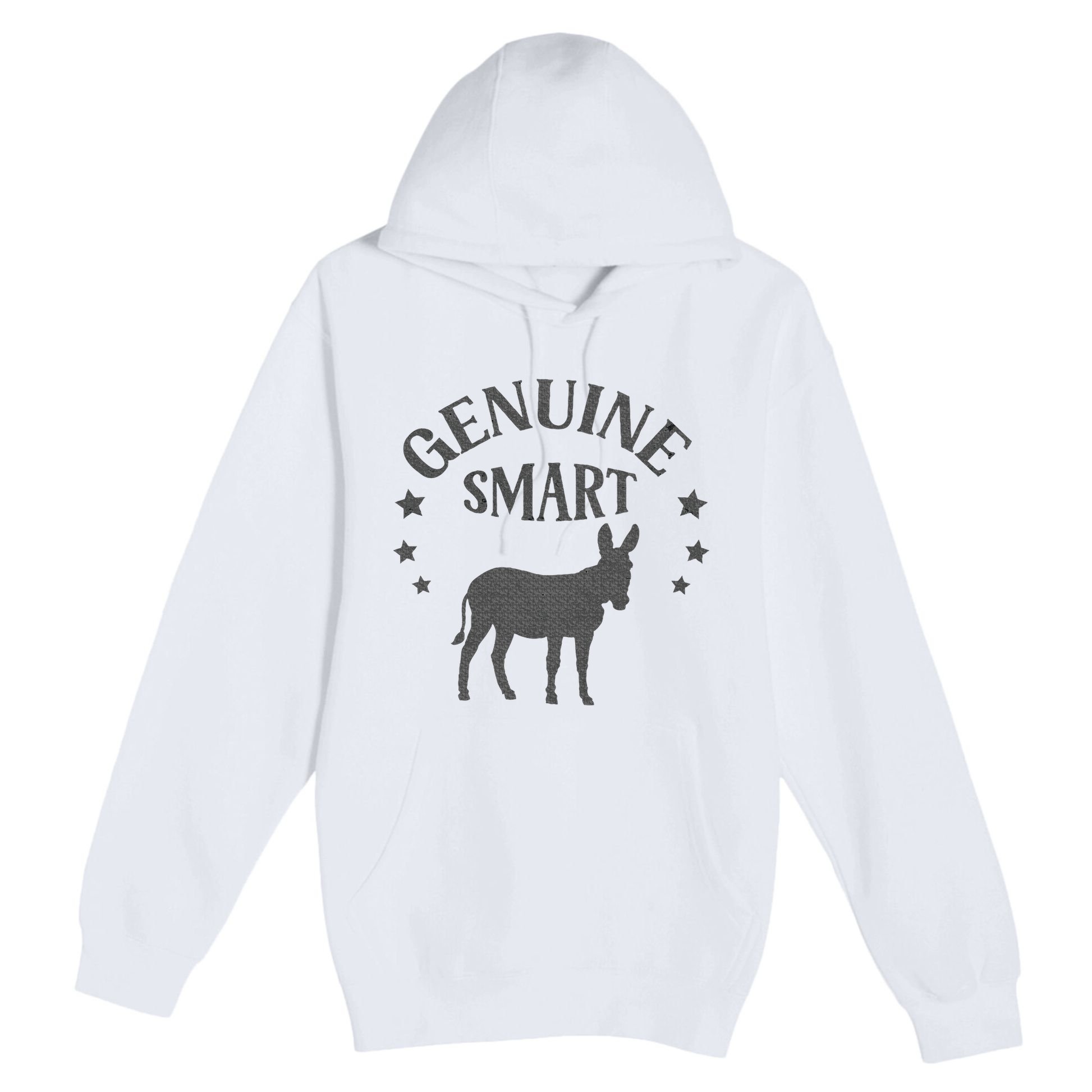 Funny Genuine Smart Ass Donkey Graphic Premium Pullover Hoodie