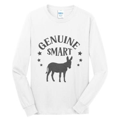 Funny Genuine Smart Ass Donkey Graphic Tall Long Sleeve T-Shirt