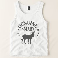 Funny Genuine Smart Ass Donkey Graphic Tank Top