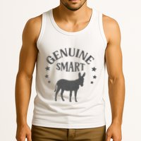 Funny Genuine Smart Ass Donkey Graphic Tank Top
