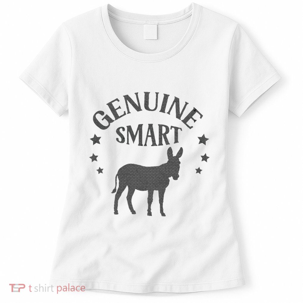 Funny Genuine Smart Ass Donkey Graphic Womens T-Shirt
