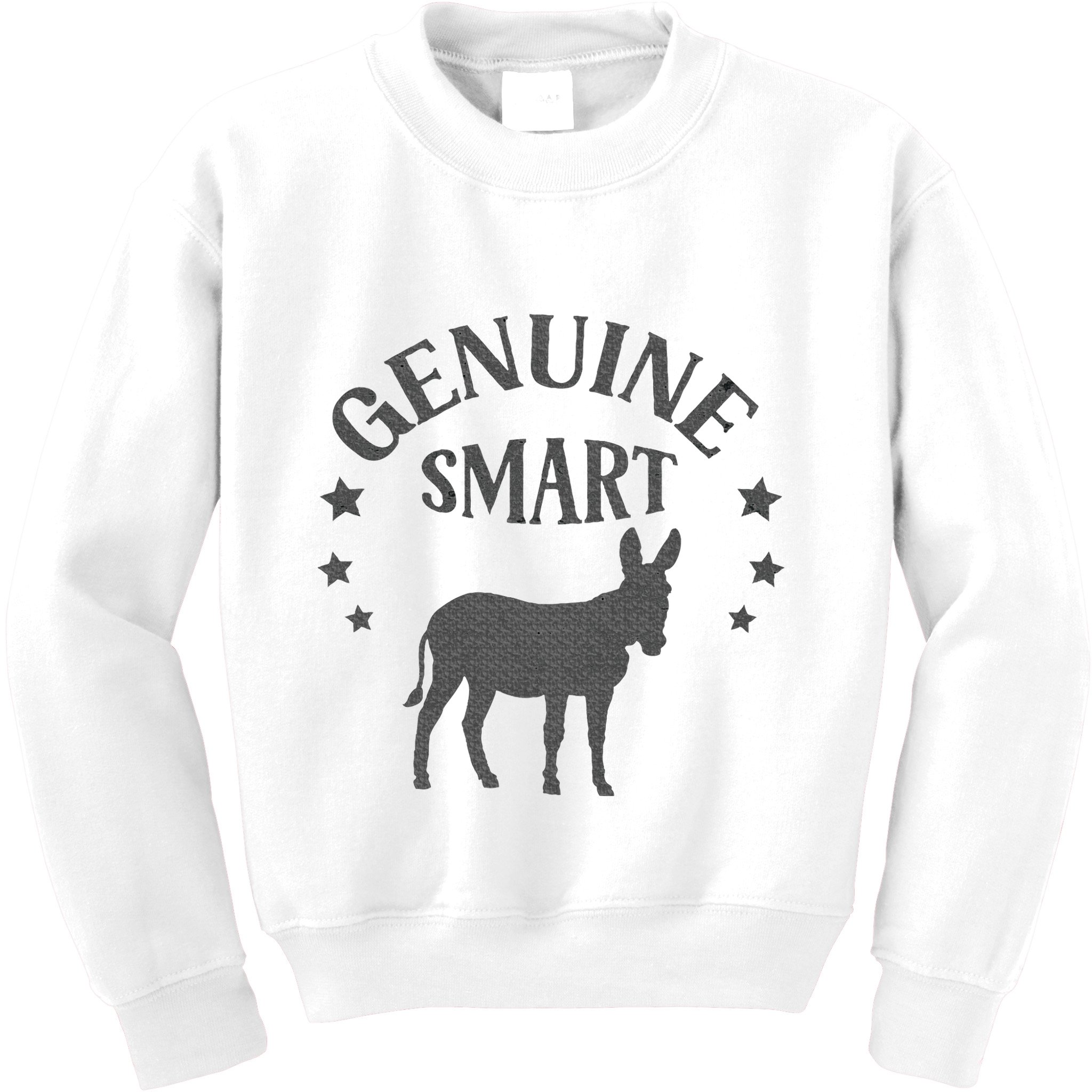 Funny Genuine Smart Ass Donkey Graphic Kids Sweatshirt