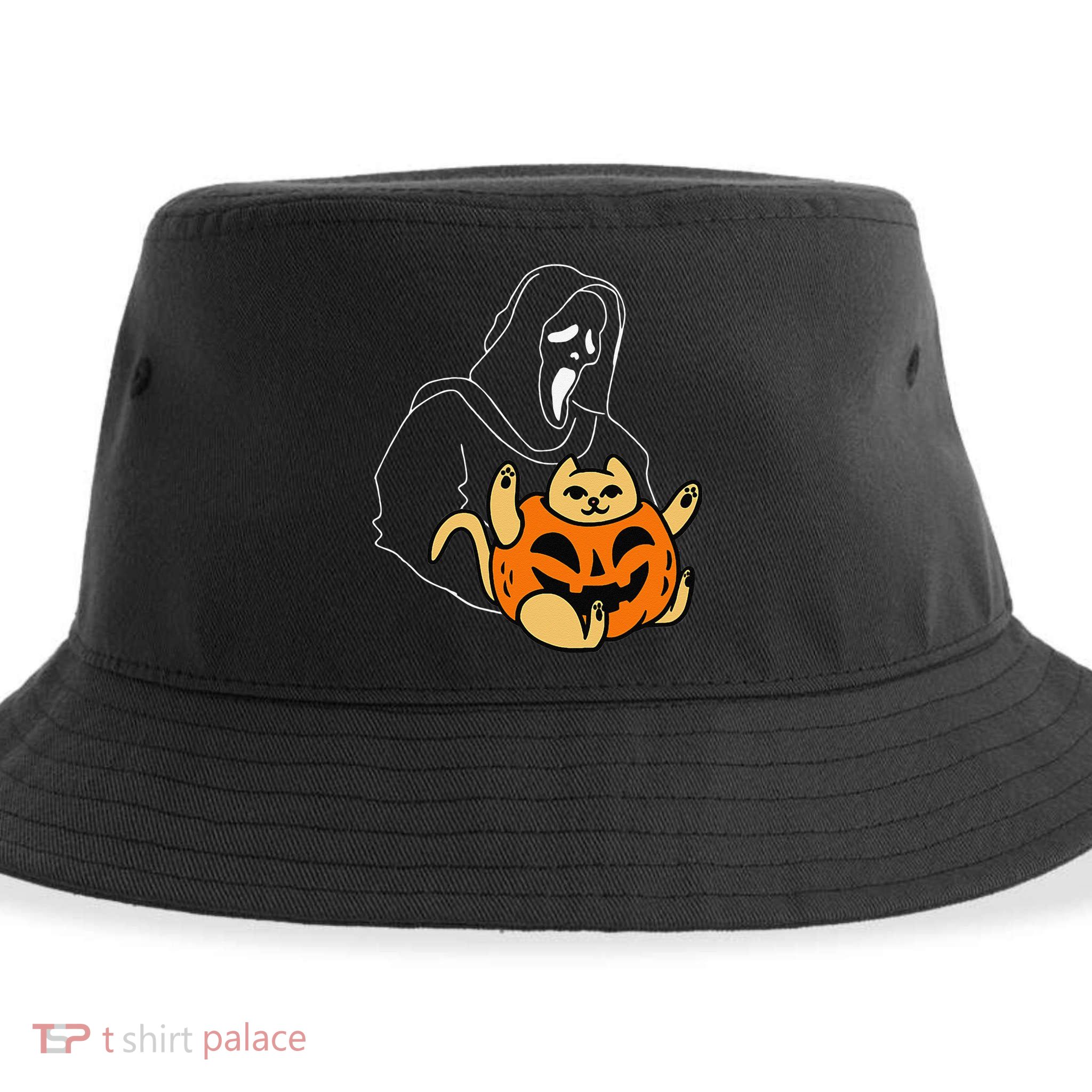 Funny Ghostface Scream Halloween Sustainable Bucket Hat