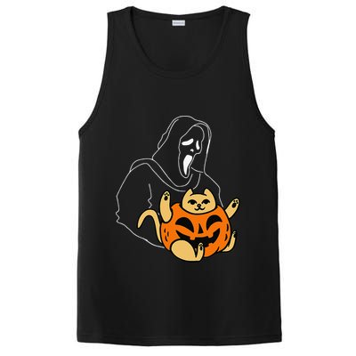Funny Ghostface Scream Halloween PosiCharge Competitor Tank