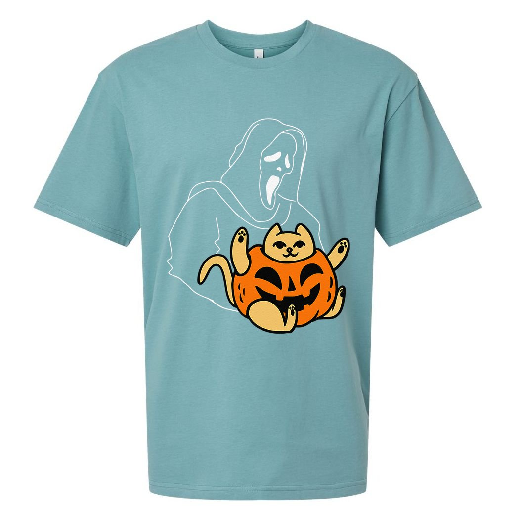 Funny Ghostface Scream Halloween Sueded Cloud Jersey T-Shirt