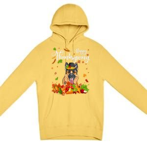 Fun Ger Shepherd Thanksgiving Autumn Dog Lover Cool Gift Premium Pullover Hoodie