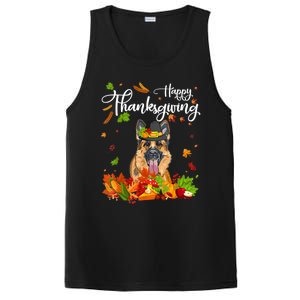 Fun Ger Shepherd Thanksgiving Autumn Dog Lover Cool Gift PosiCharge Competitor Tank