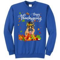 Fun Ger Shepherd Thanksgiving Autumn Dog Lover Cool Gift Sweatshirt