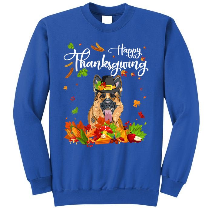 Fun Ger Shepherd Thanksgiving Autumn Dog Lover Cool Gift Sweatshirt