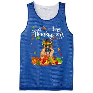 Fun Ger Shepherd Thanksgiving Autumn Dog Lover Cool Gift Mesh Reversible Basketball Jersey Tank