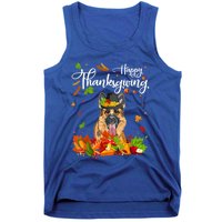 Fun Ger Shepherd Thanksgiving Autumn Dog Lover Cool Gift Tank Top