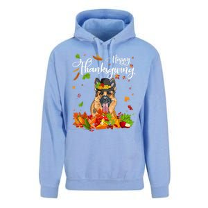 Fun Ger Shepherd Thanksgiving Autumn Dog Lover Cool Gift Unisex Surf Hoodie