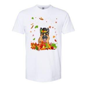 Fun Ger Shepherd Thanksgiving Autumn Dog Lover Cool Gift Softstyle CVC T-Shirt