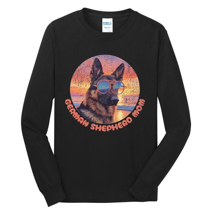 Funny German Shepherd Mom GSD Schäferhund Mom Mama Tall Long Sleeve T-Shirt