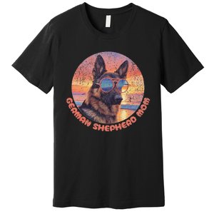 Funny German Shepherd Mom GSD Schäferhund Mom Mama Premium T-Shirt