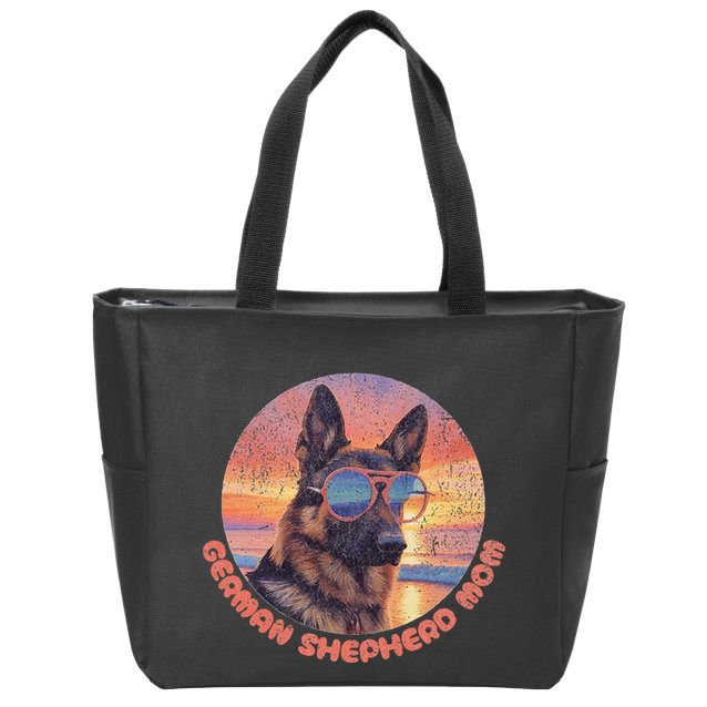 Funny German Shepherd Mom GSD Schäferhund Mom Mama Zip Tote Bag