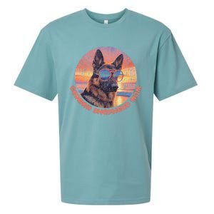 Funny German Shepherd Mom GSD Schäferhund Mom Mama Sueded Cloud Jersey T-Shirt