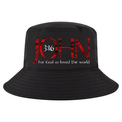 For God So Loved The World John 316 Cool Comfort Performance Bucket Hat