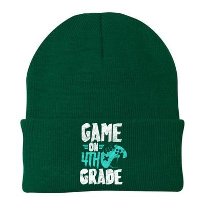 Fourth Grade Student Game On 4Th Grade Funny Back To School Great Gift Knit Cap Winter Beanie