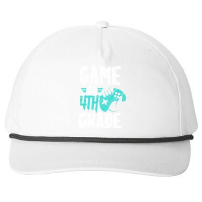 Fourth Grade Student Game On 4Th Grade Funny Back To School Great Gift Snapback Five-Panel Rope Hat