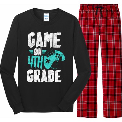 Fourth Grade Student Game On 4Th Grade Funny Back To School Great Gift Long Sleeve Pajama Set