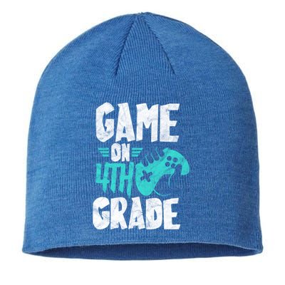 Fourth Grade Student Game On 4Th Grade Funny Back To School Great Gift Sustainable Beanie