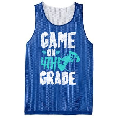 Fourth Grade Student Game On 4Th Grade Funny Back To School Great Gift Mesh Reversible Basketball Jersey Tank