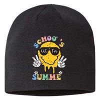 Funny Groovy Schools Out For Summer Graduation Teacher Sustainable Beanie